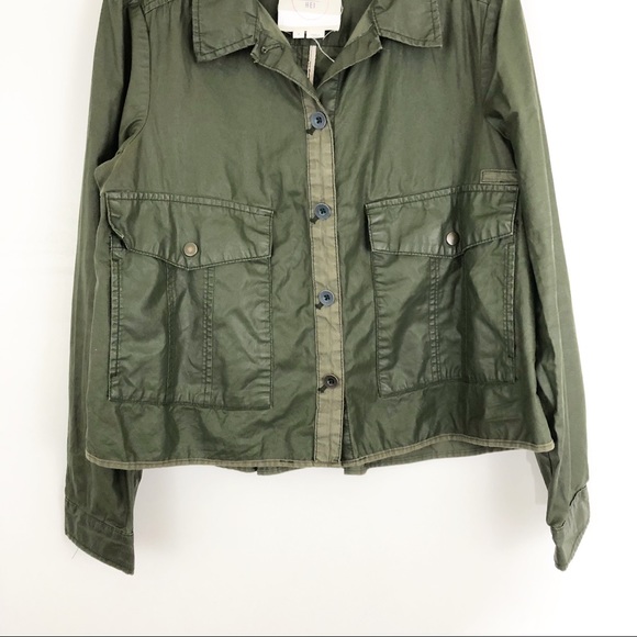 Anthropologie Hei Hei Waxed Utility Jacket (H2) - Picture 4 of 6